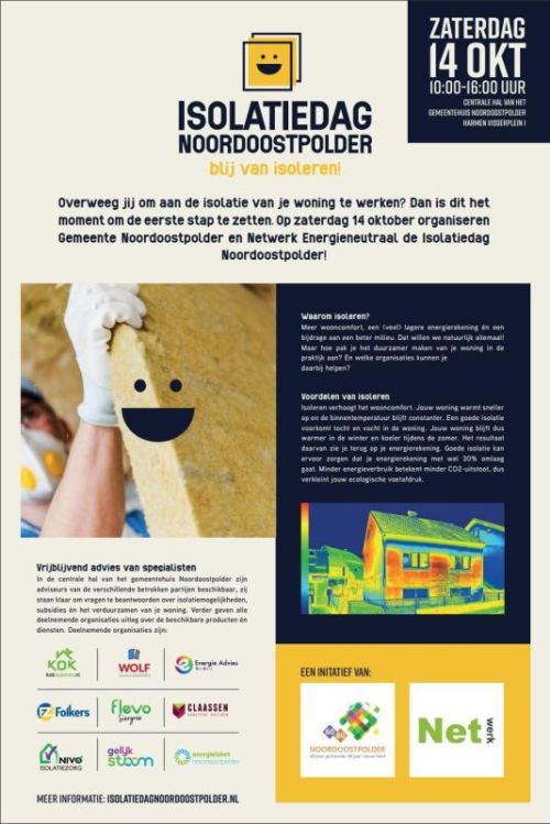 Isolatiedag Noordoostpolder 14 Oktober