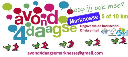 Avond4daagse Marknesse, zet hem vast in je agenda!